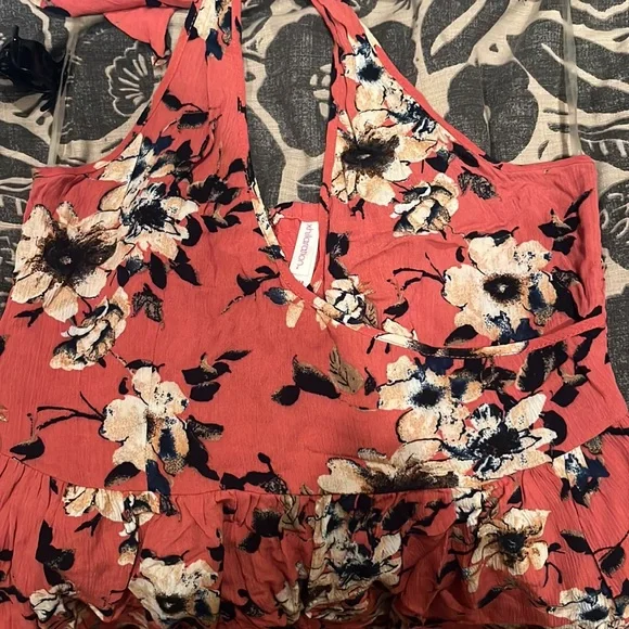 Floral halter Target dress. Size M. - Picture 5 of 5